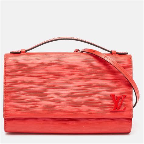 louis vuitton epi leather clery pochette|Louis Vuitton epi leather bag.